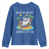Funny Shark Lover Week Youth Sweatshirt Week Guess What Week It Is Summer Beach - Wonder Print Shop