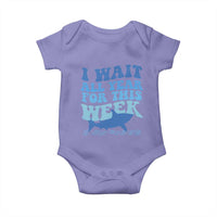 Funny Shark Lover Week Baby Onesie I Wait All Year For This Week Ocean - Wonder Print Shop
