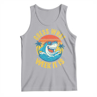 Funny Shark Lover Week Tank Top Guess What Week It Is Ocean Wildlife Retro Sunset - Wonder Print Shop