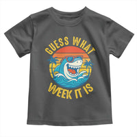 Funny Shark Lover Week Toddler T Shirt Guess What Week It Is Ocean Wildlife Retro Sunset - Wonder Print Shop