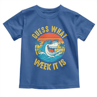 Funny Shark Lover Week Toddler T Shirt Guess What Week It Is Ocean Wildlife Retro Sunset - Wonder Print Shop
