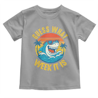 Funny Shark Lover Week Toddler T Shirt Guess What Week It Is Ocean Wildlife Retro Sunset - Wonder Print Shop