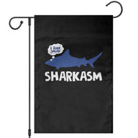Funny Shark Sarcasm Garden Flag Shark Sharkasm Marine Biology Vintage - Wonder Print Shop
