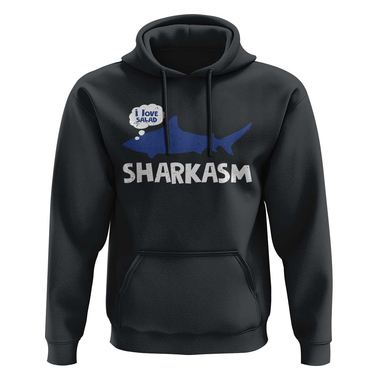 Funny Shark Sarcasm Hoodie Shark Sharkasm Marine Biology Vintage - Wonder Print Shop