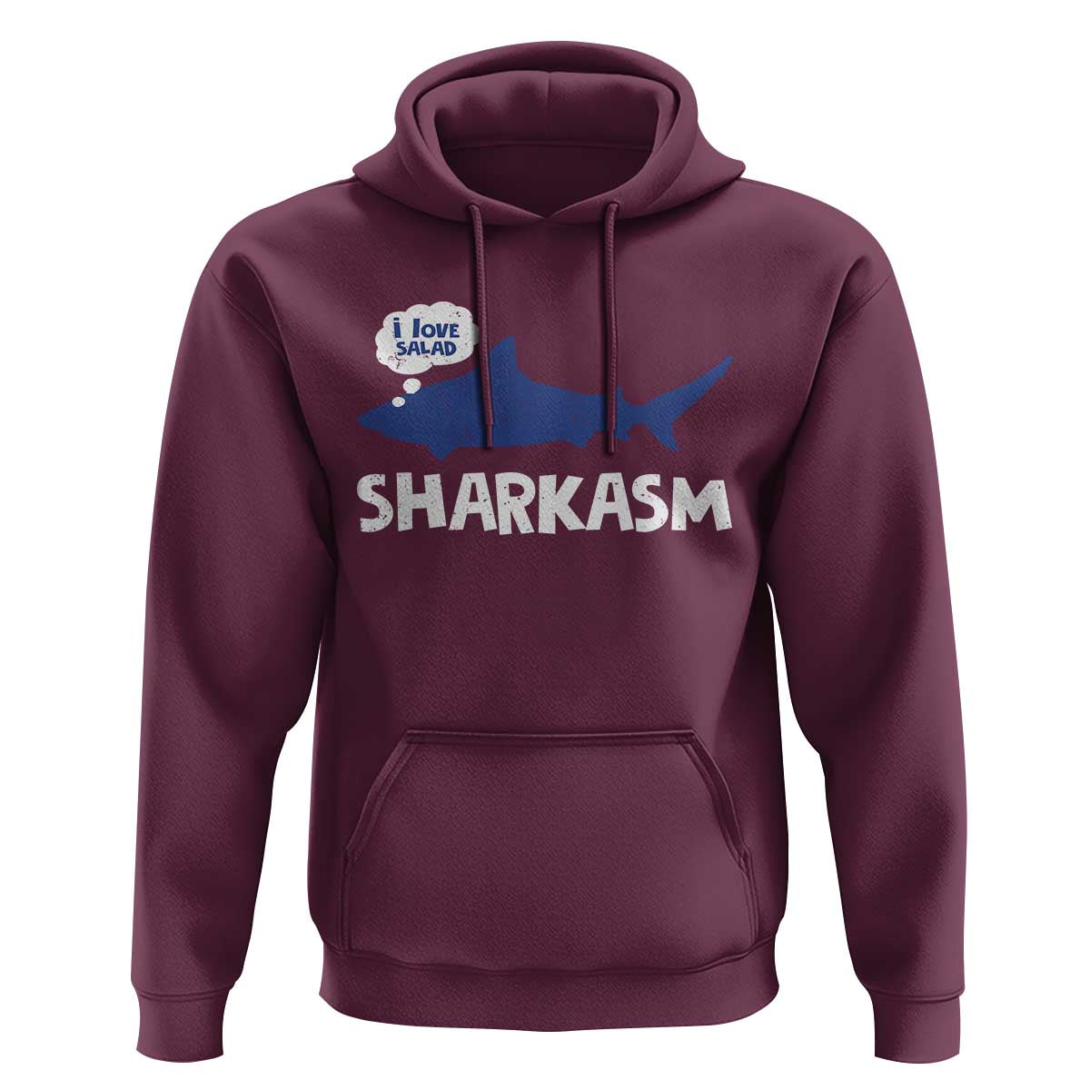 Funny Shark Sarcasm Hoodie Shark Sharkasm Marine Biology Vintage - Wonder Print Shop