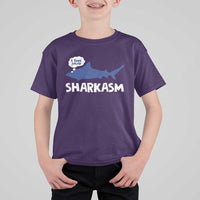 Funny Shark Sarcasm T Shirt For Kid Shark Sharkasm Marine Biology Vintage - Wonder Print Shop