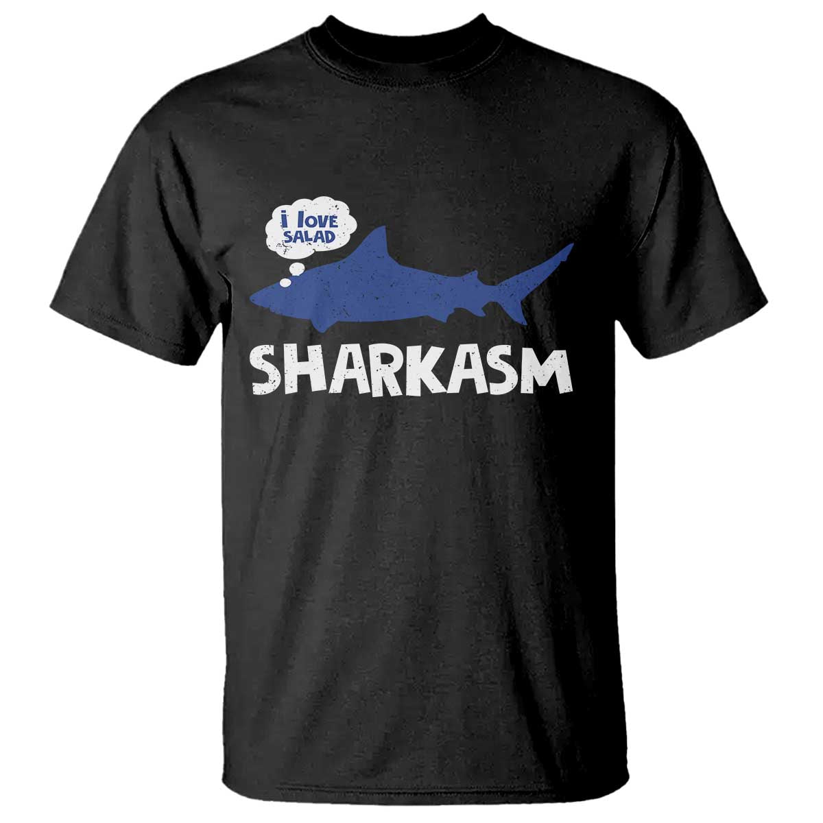 Funny Shark Sarcasm T Shirt Shark Sharkasm Marine Biology Vintage - Wonder Print Shop