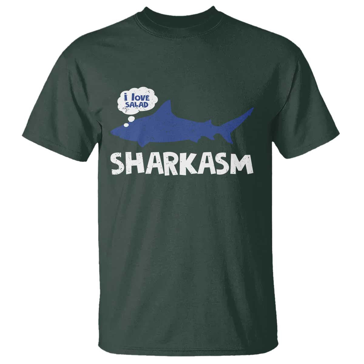 Funny Shark Sarcasm T Shirt Shark Sharkasm Marine Biology Vintage - Wonder Print Shop
