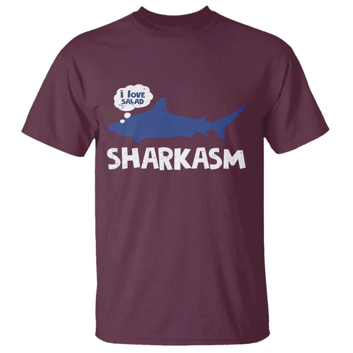 Funny Shark Sarcasm T Shirt Shark Sharkasm Marine Biology Vintage - Wonder Print Shop