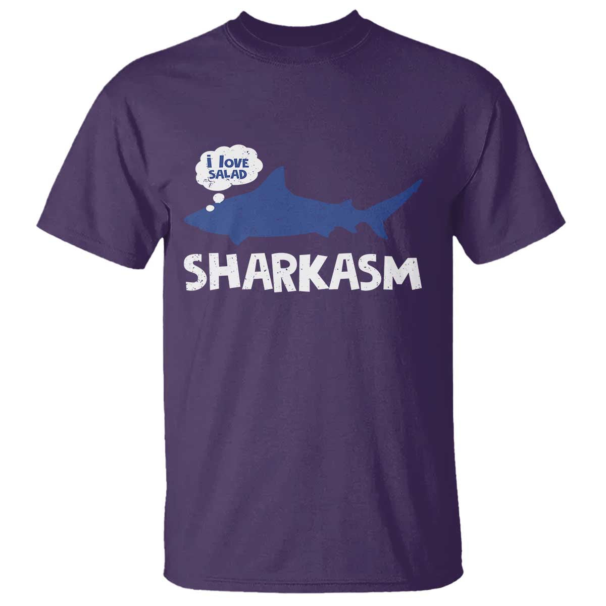 Funny Shark Sarcasm T Shirt Shark Sharkasm Marine Biology Vintage - Wonder Print Shop