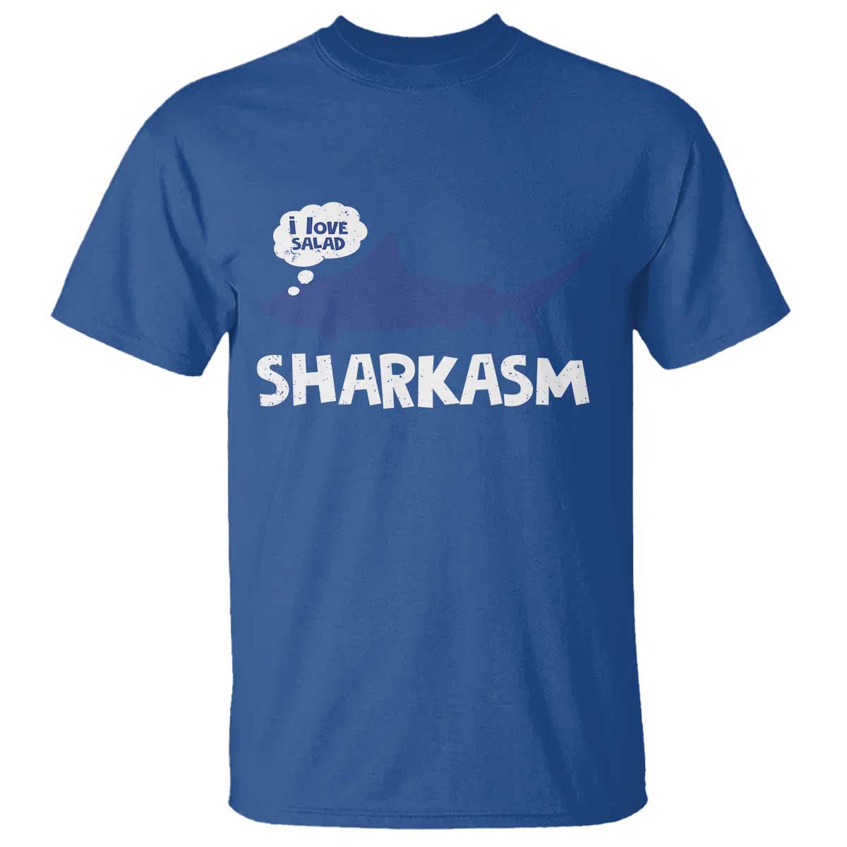 Funny Shark Sarcasm T Shirt Shark Sharkasm Marine Biology Vintage - Wonder Print Shop