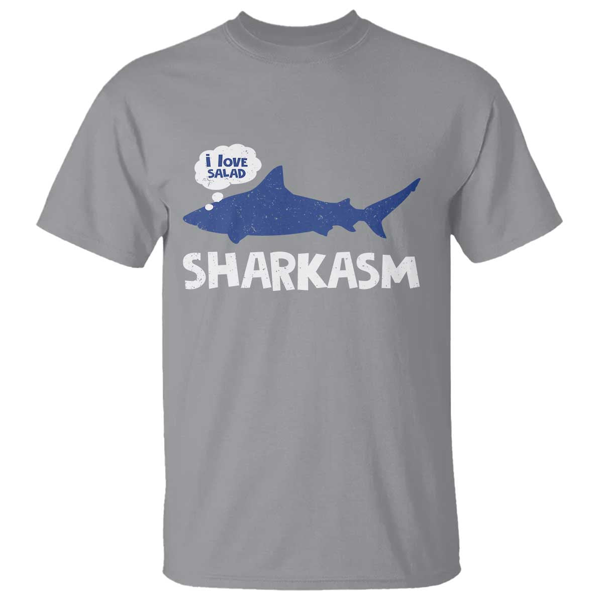 Funny Shark Sarcasm T Shirt Shark Sharkasm Marine Biology Vintage - Wonder Print Shop