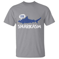 Funny Shark Sarcasm T Shirt Shark Sharkasm Marine Biology Vintage - Wonder Print Shop