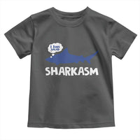 Funny Shark Sarcasm Toddler T Shirt Shark Sharkasm Marine Biology Vintage - Wonder Print Shop