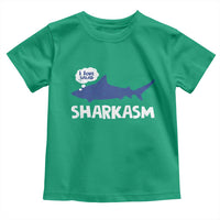 Funny Shark Sarcasm Toddler T Shirt Shark Sharkasm Marine Biology Vintage - Wonder Print Shop
