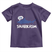 Funny Shark Sarcasm Toddler T Shirt Shark Sharkasm Marine Biology Vintage - Wonder Print Shop