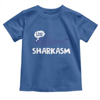 Funny Shark Sarcasm Toddler T Shirt Shark Sharkasm Marine Biology Vintage - Wonder Print Shop