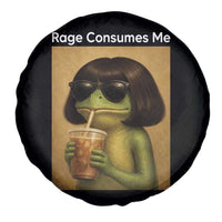 Funny Frog Bob Haircut Rage Consumes Me Spare Tire Cover Renaissance Painting Meme