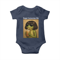 Funny Frog Bob Haircut Rage Consumes Me Baby Onesie Renaissance Painting Meme