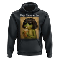 Funny Frog Bob Haircut Rage Consumes Me Hoodie Renaissance Painting Meme