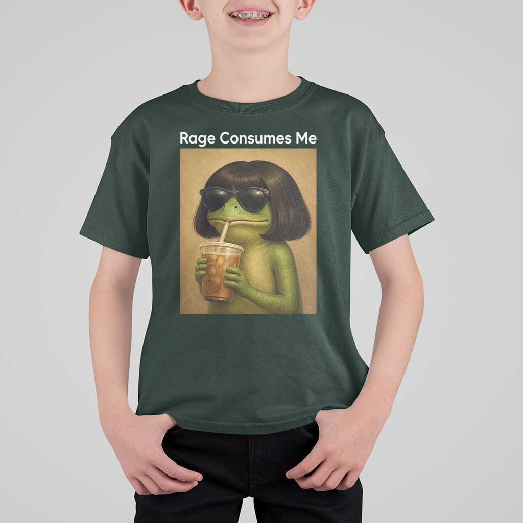 Funny Frog Bob Haircut Rage Consumes Me T Shirt For Kid Renaissance Painting Meme