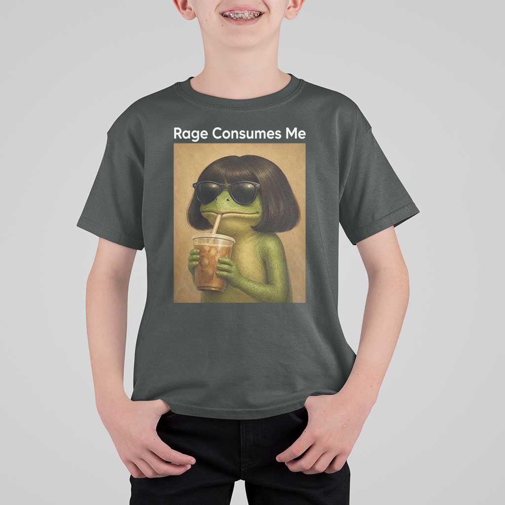 Funny Frog Bob Haircut Rage Consumes Me T Shirt For Kid Renaissance Painting Meme