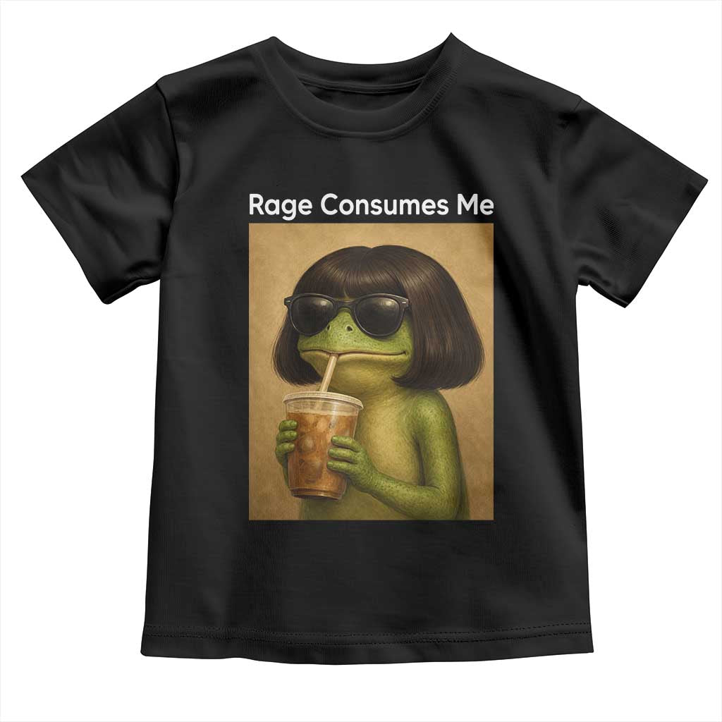 Funny Frog Bob Haircut Rage Consumes Me Toddler T Shirt Renaissance Painting Meme
