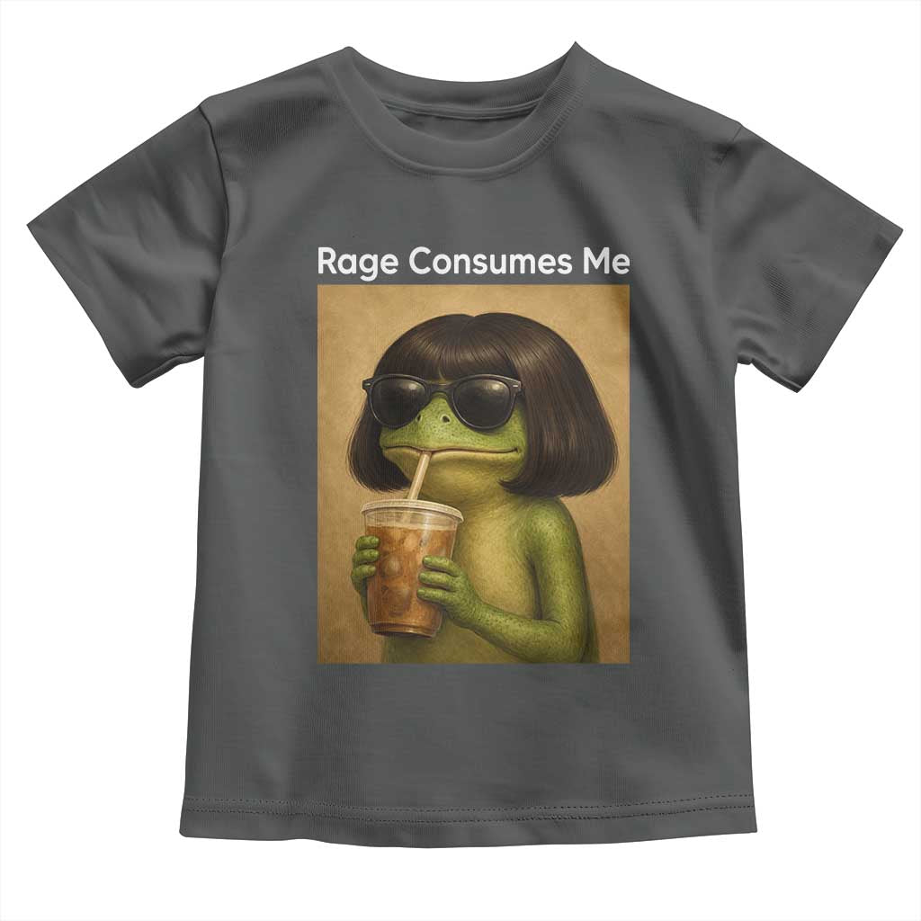 Funny Frog Bob Haircut Rage Consumes Me Toddler T Shirt Renaissance Painting Meme