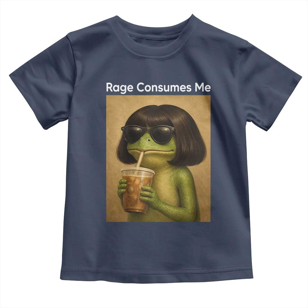 Funny Frog Bob Haircut Rage Consumes Me Toddler T Shirt Renaissance Painting Meme