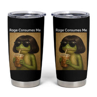 Funny Frog Bob Haircut Rage Consumes Me Tumbler Cup Renaissance Painting Meme