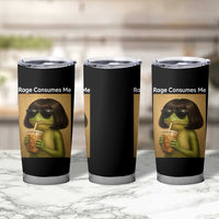 Funny Frog Bob Haircut Rage Consumes Me Tumbler Cup Renaissance Painting Meme