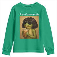 Funny Frog Bob Haircut Rage Consumes Me Youth Sweatshirt Renaissance Painting Meme