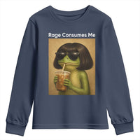 Funny Frog Bob Haircut Rage Consumes Me Youth Sweatshirt Renaissance Painting Meme