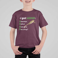 I Got ADHD Attention Deficit Hold Up Is Dat A Frog T Shirt For Kid Neurodiversity Humor Weirdcore
