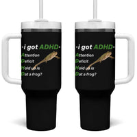 I Got ADHD Attention Deficit Hold Up Is Dat A Frog Tumbler With Handle Neurodiversity Humor Weirdcore
