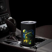 Cosmic Frog Howling At Moon Parody Graphic Tumbler Cup Vintage 90s Retro Fantasy Meme