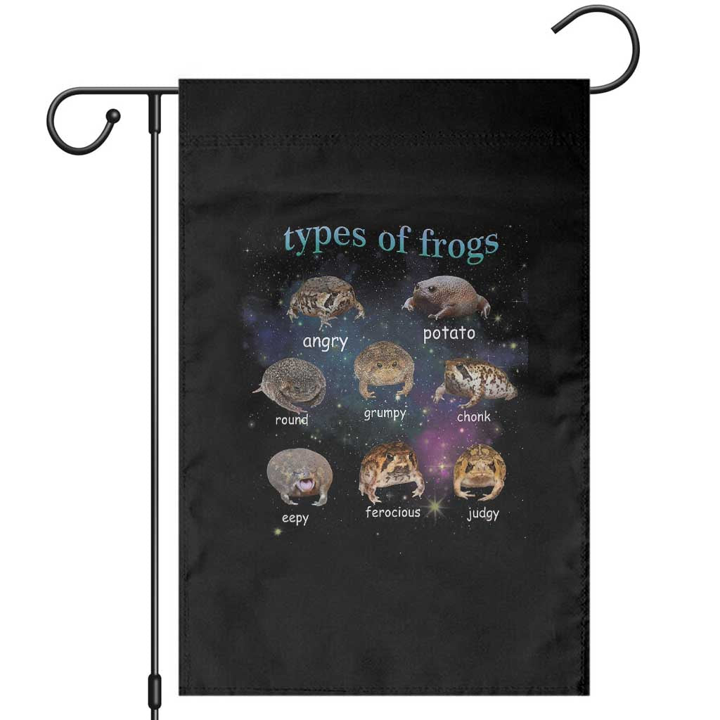 Types Of Frogs Funny Rain Frog Meme Chart Garden Flag Angry Grumpy Eepy Chonk Potato Round Judgy Ferocious