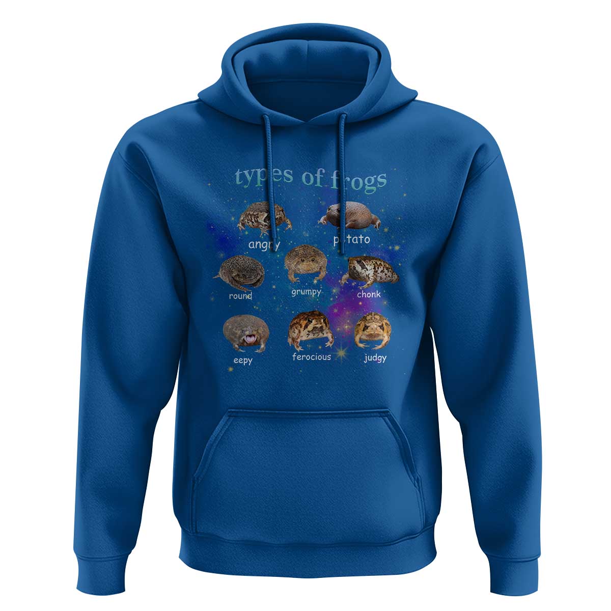 Types Of Frogs Funny Rain Frog Meme Chart Hoodie Angry Grumpy Eepy Chonk Potato Round Judgy Ferocious