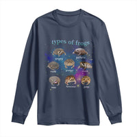 Types Of Frogs Funny Rain Frog Meme Chart Long Sleeve Shirt Angry Grumpy Eepy Chonk Potato Round Judgy Ferocious