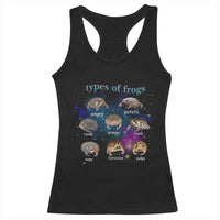 Types Of Frogs Funny Rain Frog Meme Chart Racerback Tank Top Angry Grumpy Eepy Chonk Potato Round Judgy Ferocious