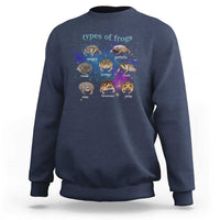 Types Of Frogs Funny Rain Frog Meme Chart Sweatshirt Angry Grumpy Eepy Chonk Potato Round Judgy Ferocious