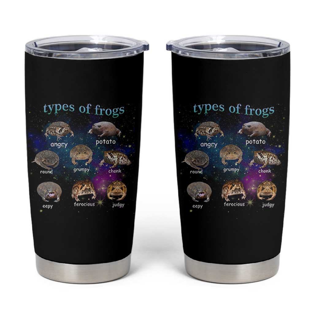 Types Of Frogs Funny Rain Frog Meme Chart Tumbler Cup Angry Grumpy Eepy Chonk Potato Round Judgy Ferocious