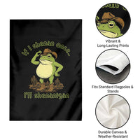 Funny Cowboy Frog Western Meme Garden Flag If I Shenan Once I Will Shenanigan