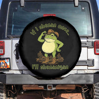 Funny Cowboy Frog Western Meme Spare Tire Cover If I Shenan Once I Will Shenanigan