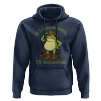 Funny Cowboy Frog Western Meme Hoodie If I Shenan Once I Will Shenanigan