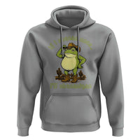 Funny Cowboy Frog Western Meme Hoodie If I Shenan Once I Will Shenanigan