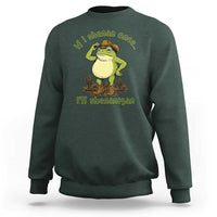 Funny Cowboy Frog Western Meme Sweatshirt If I Shenan Once I Will Shenanigan