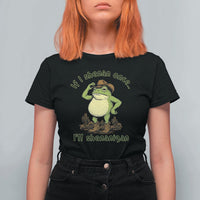 Funny Cowboy Frog Western Meme T Shirt For Women If I Shenan Once I Will Shenanigan