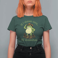 Funny Cowboy Frog Western Meme T Shirt For Women If I Shenan Once I Will Shenanigan