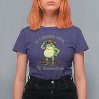 Funny Cowboy Frog Western Meme T Shirt For Women If I Shenan Once I Will Shenanigan